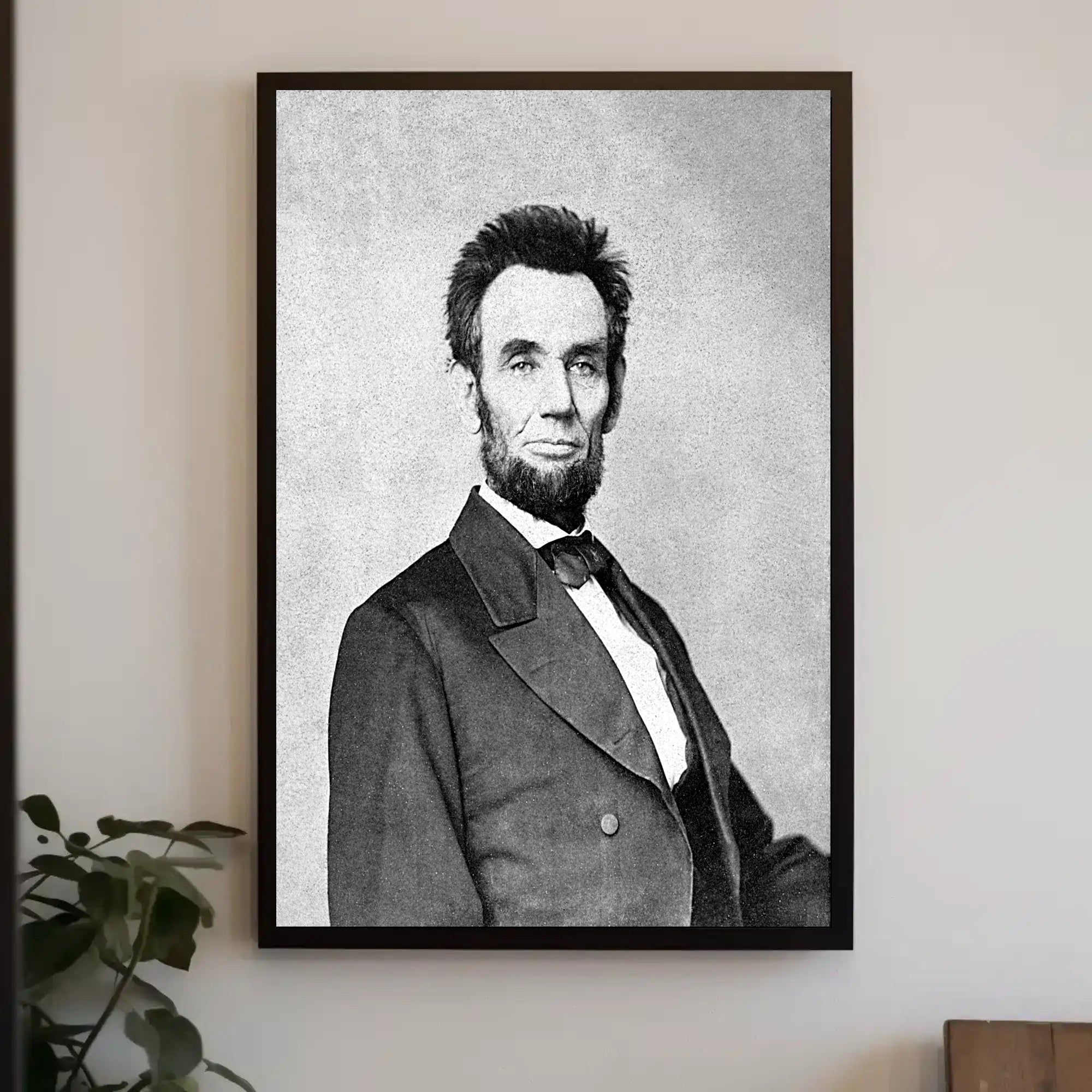 Abraham Lincoln Thoughtful Pose with Book Wall Art Poster PosterGoat