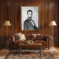 Abraham Lincoln Thoughtful Pose with Book Wall Art Poster PosterGoat