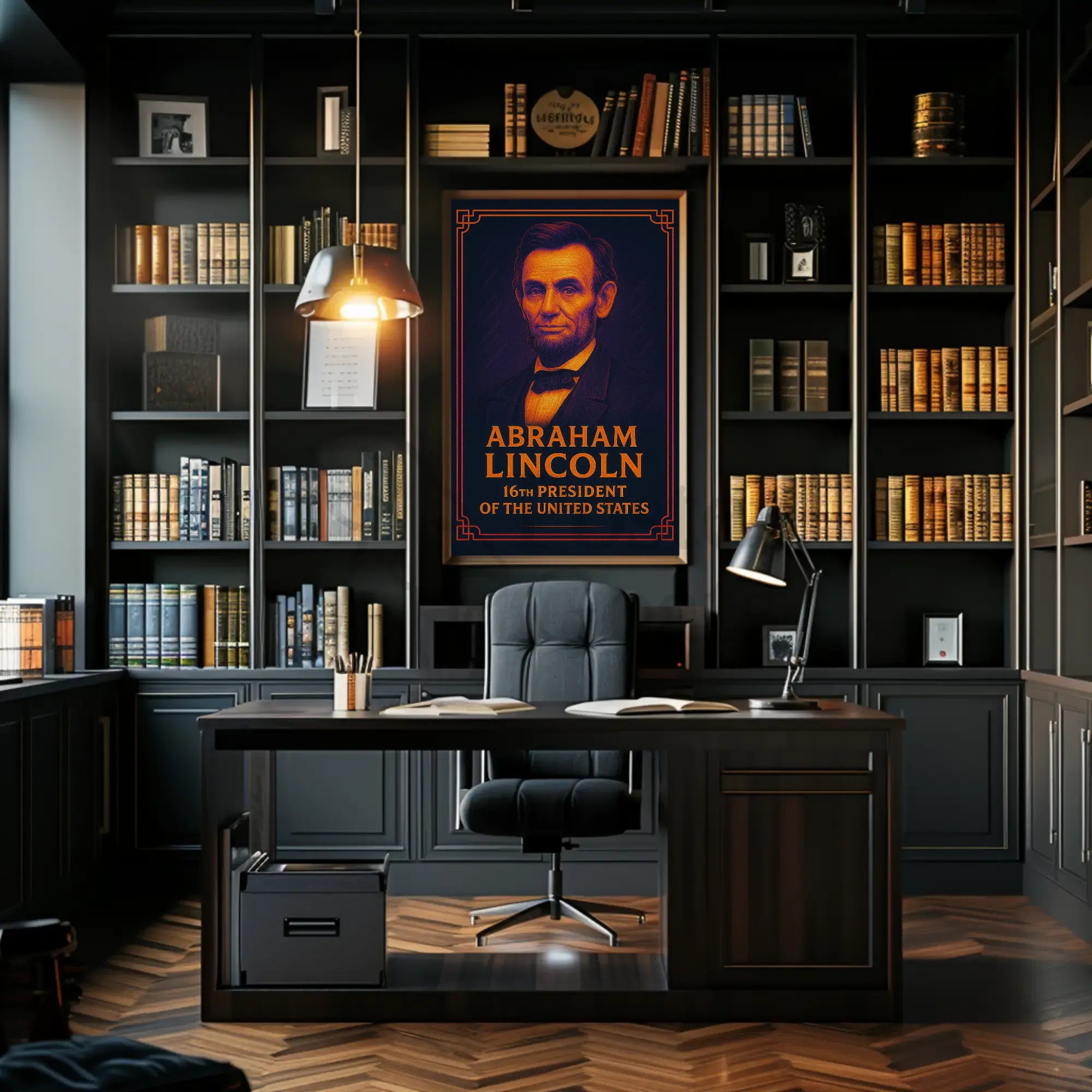Abraham Lincoln Vintage Inspired Historical Presidential Poster PosterGoat