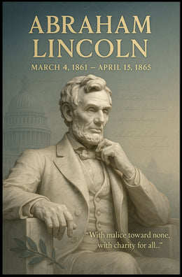 Abraham Lincoln Vintage Wall Art Print PosterGoat