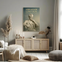 Abraham Lincoln Vintage Wall Art Print PosterGoat