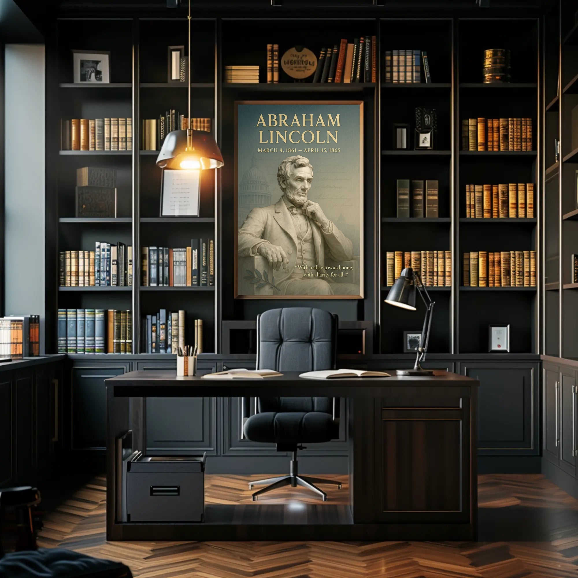 Abraham Lincoln Vintage Wall Art Print PosterGoat