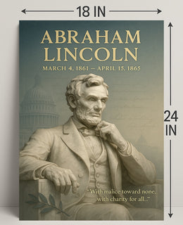 Abraham Lincoln Vintage Wall Art Print PosterGoat