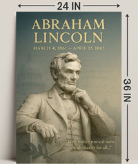Abraham Lincoln Vintage Wall Art Print PosterGoat