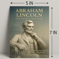 Abraham Lincoln Vintage Wall Art Print PosterGoat