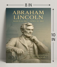 Abraham Lincoln Vintage Wall Art Print PosterGoat