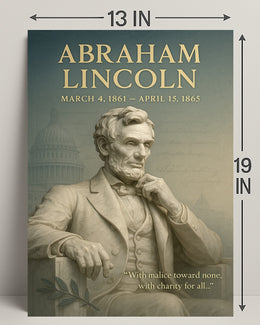 Abraham Lincoln Vintage Wall Art Print PosterGoat