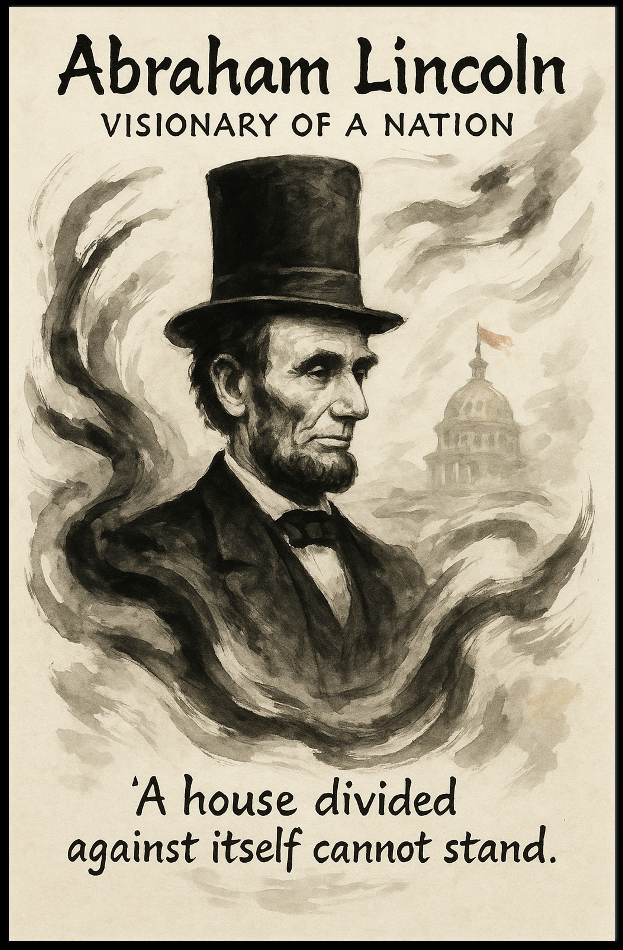 Abraham Lincoln Visionary of a Nation Poster PosterGoat