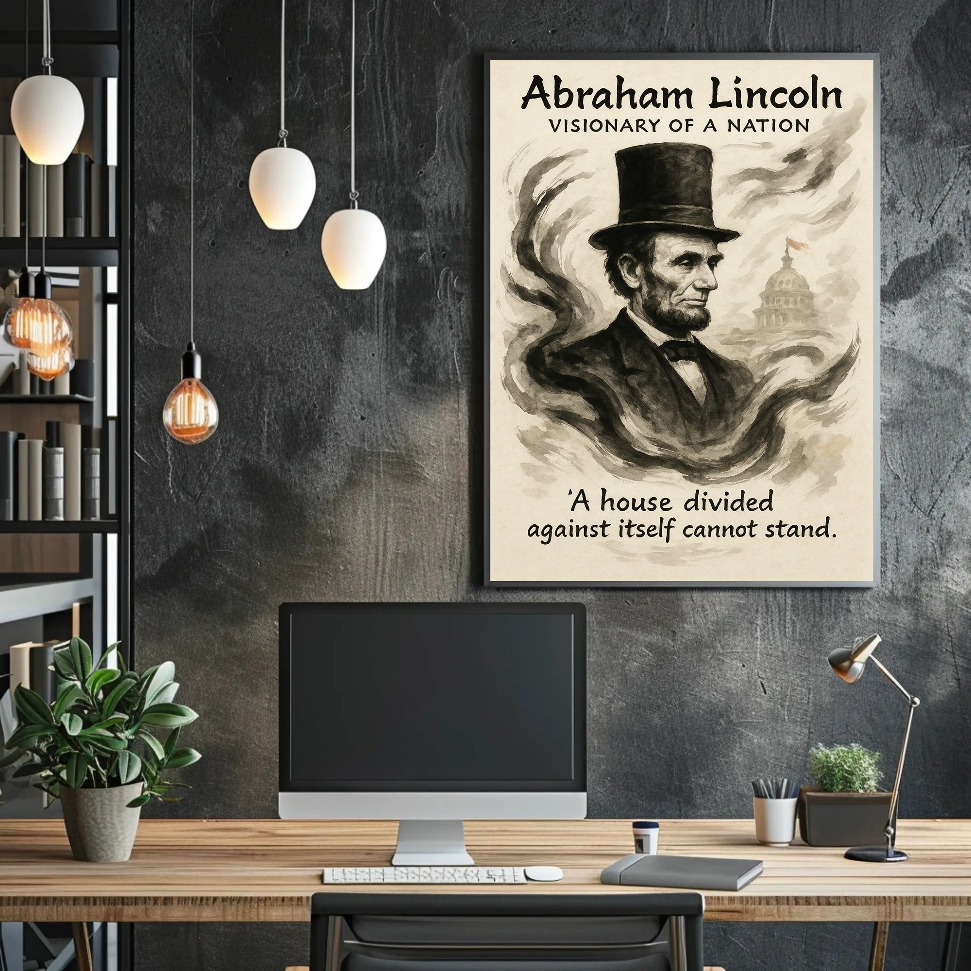 Abraham Lincoln Visionary of a Nation Poster PosterGoat
