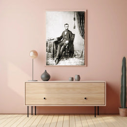 Abraham Lincoln Warm Toned Vintage Portrait Wall Art Poster PosterGoat