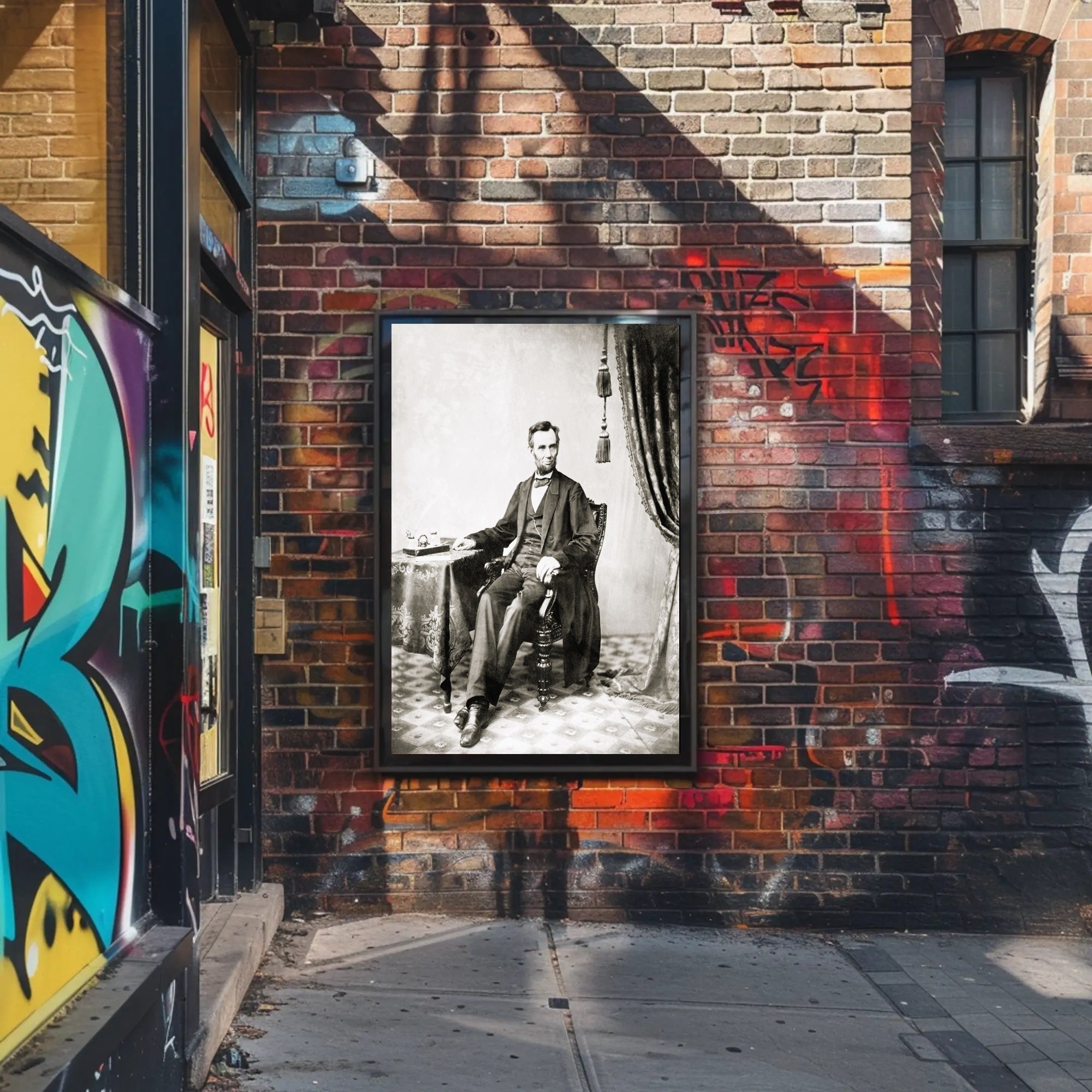 Abraham Lincoln Warm Toned Vintage Portrait Wall Art Poster PosterGoat
