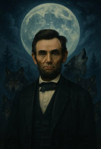 Abraham Lincoln Wolves Leader Historical Presidential Poster PosterGoat