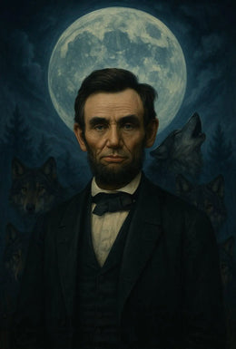 Abraham Lincoln Wolves Leader Historical Presidential Poster PosterGoat