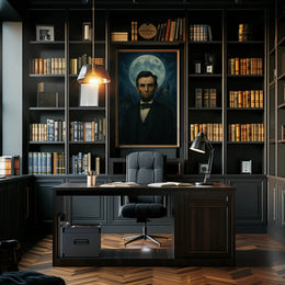 Abraham Lincoln Wolves Leader Historical Presidential Poster PosterGoat