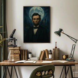 Abraham Lincoln Wolves Leader Historical Presidential Poster PosterGoat
