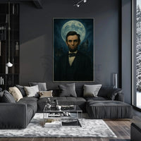 Abraham Lincoln Wolves Leader Historical Presidential Poster PosterGoat