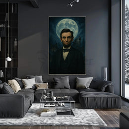 Abraham Lincoln Wolves Leader Historical Presidential Poster PosterGoat