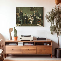 Abraham Lincoln and His Cabinet Meeting Historical Poster PosterGoat