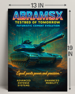 AbramsX Testbed of Tomorrow Poster PosterGoat