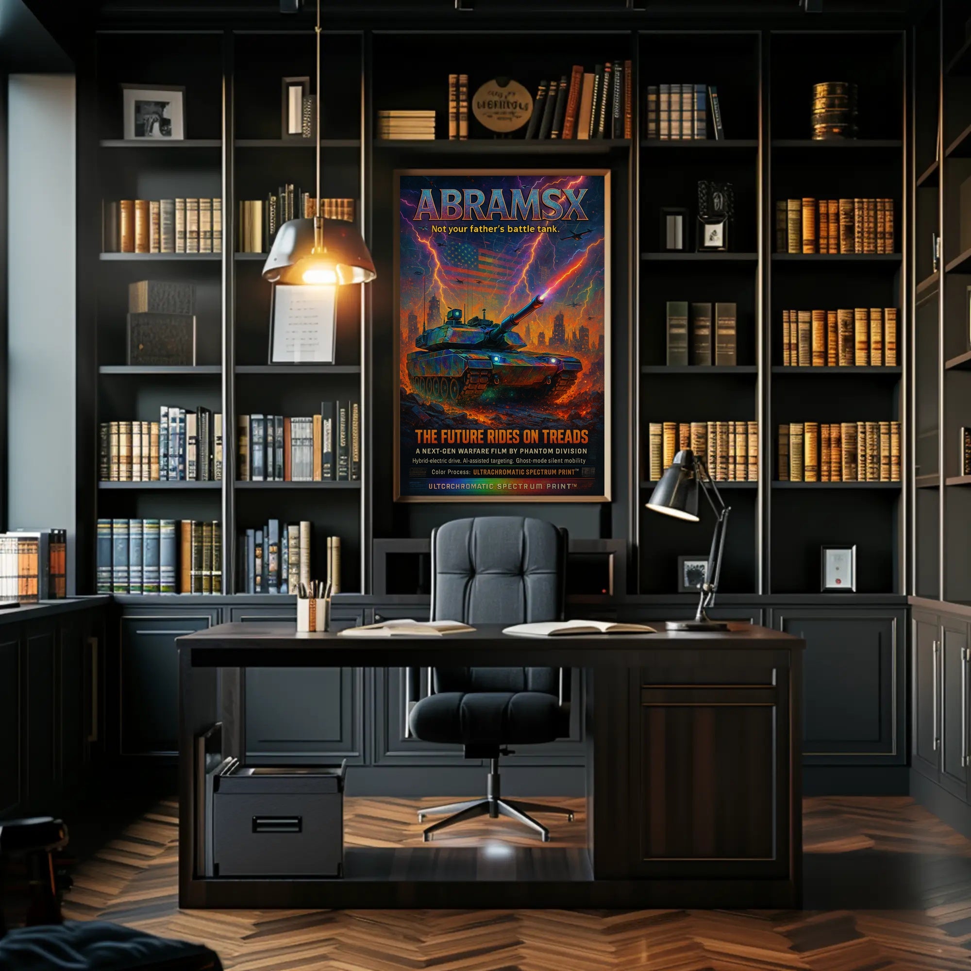 AbramsX – The Future Rides on Treads Poster PosterGoat