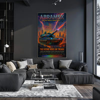 AbramsX – The Future Rides on Treads Poster PosterGoat
