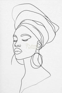 Abstract African Brushstroke Art Poster PosterGoat