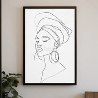 Abstract African Brushstroke Art Poster PosterGoat
