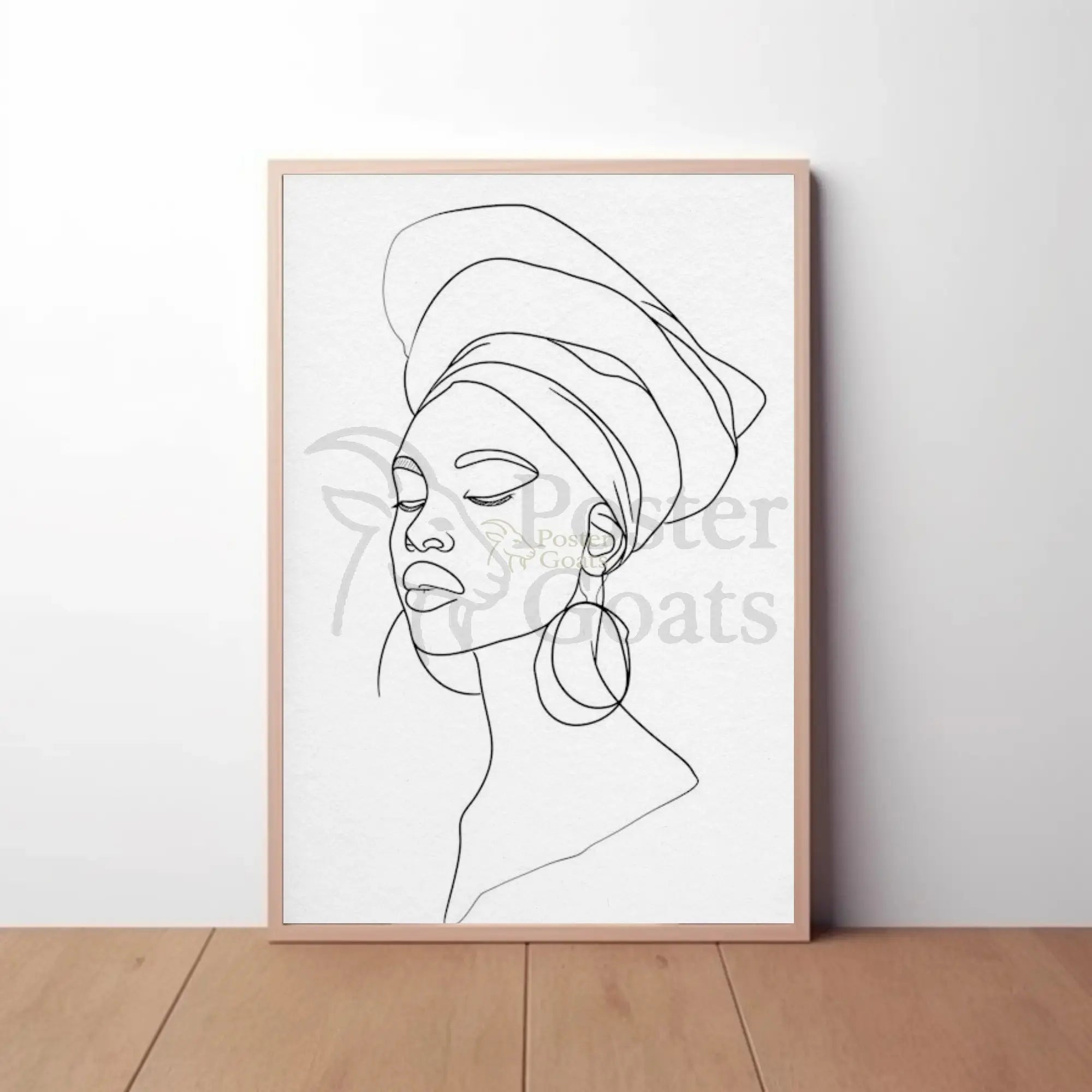 Abstract African Brushstroke Art Poster PosterGoat