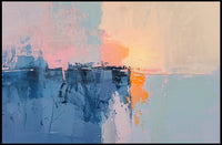 Abstract Art Poster with Soothing Hues and Serene Mood PosterGoat