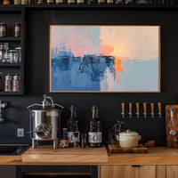 Abstract Art Poster with Soothing Hues and Serene Mood PosterGoat