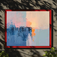 Abstract Art Poster with Soothing Hues and Serene Mood PosterGoat