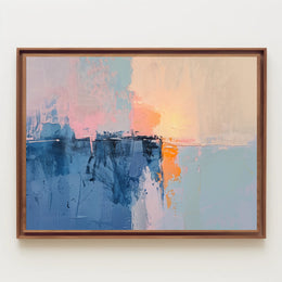 Abstract Art Poster with Soothing Hues and Serene Mood PosterGoat