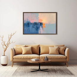 Abstract Art Poster with Soothing Hues and Serene Mood PosterGoat