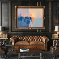 Abstract Art Poster with Soothing Hues and Serene Mood PosterGoat