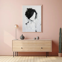 Abstract Black and White Silhouette Art Artistic Poster PosterGoat