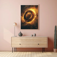 Abstract Cosmic Energy Surreal Artwork Poster PosterGoat