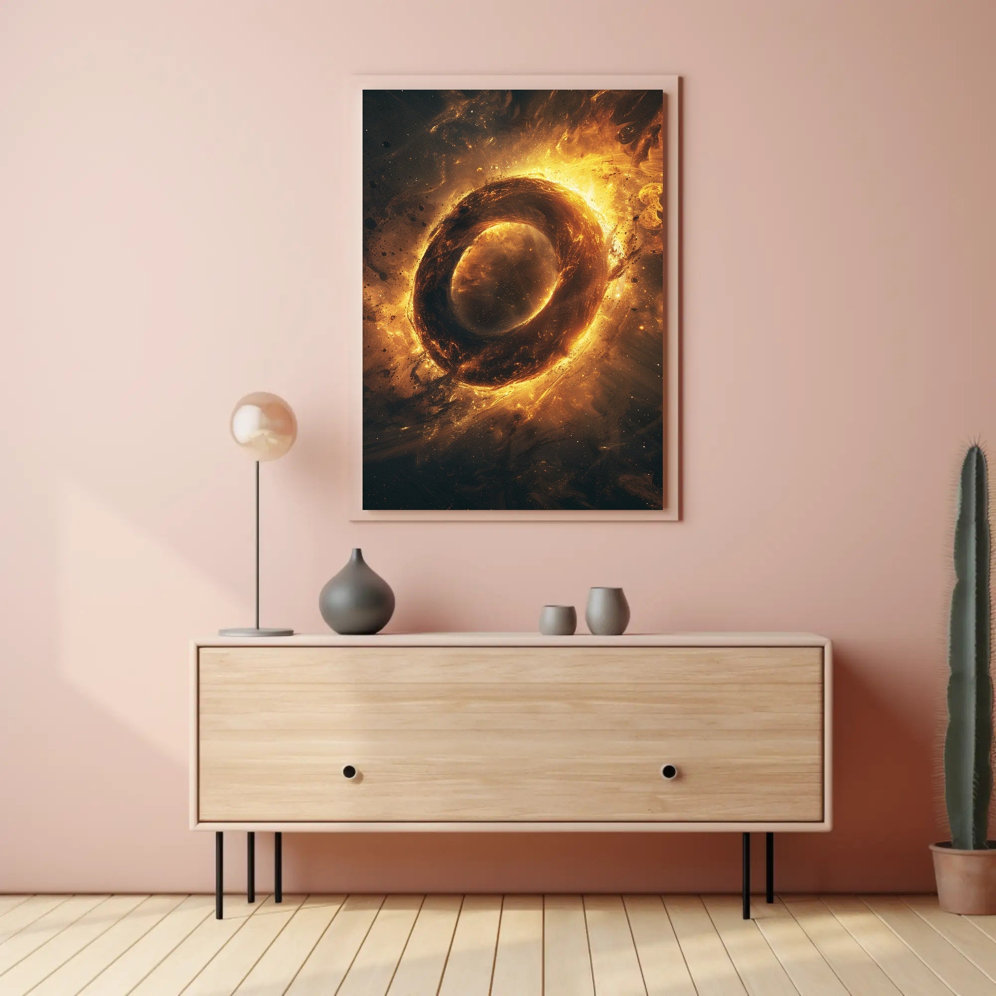 Abstract Cosmic Energy Surreal Artwork Poster PosterGoat