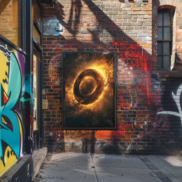 Abstract Cosmic Energy Surreal Artwork Poster PosterGoat