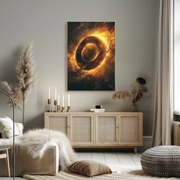 Abstract Cosmic Energy Surreal Artwork Poster PosterGoat