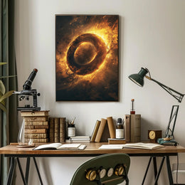 Abstract Cosmic Energy Surreal Artwork Poster PosterGoat