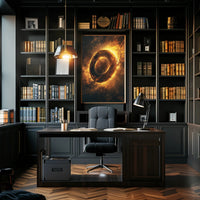 Abstract Cosmic Energy Surreal Artwork Poster PosterGoat
