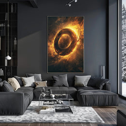 Abstract Cosmic Energy Surreal Artwork Poster PosterGoat