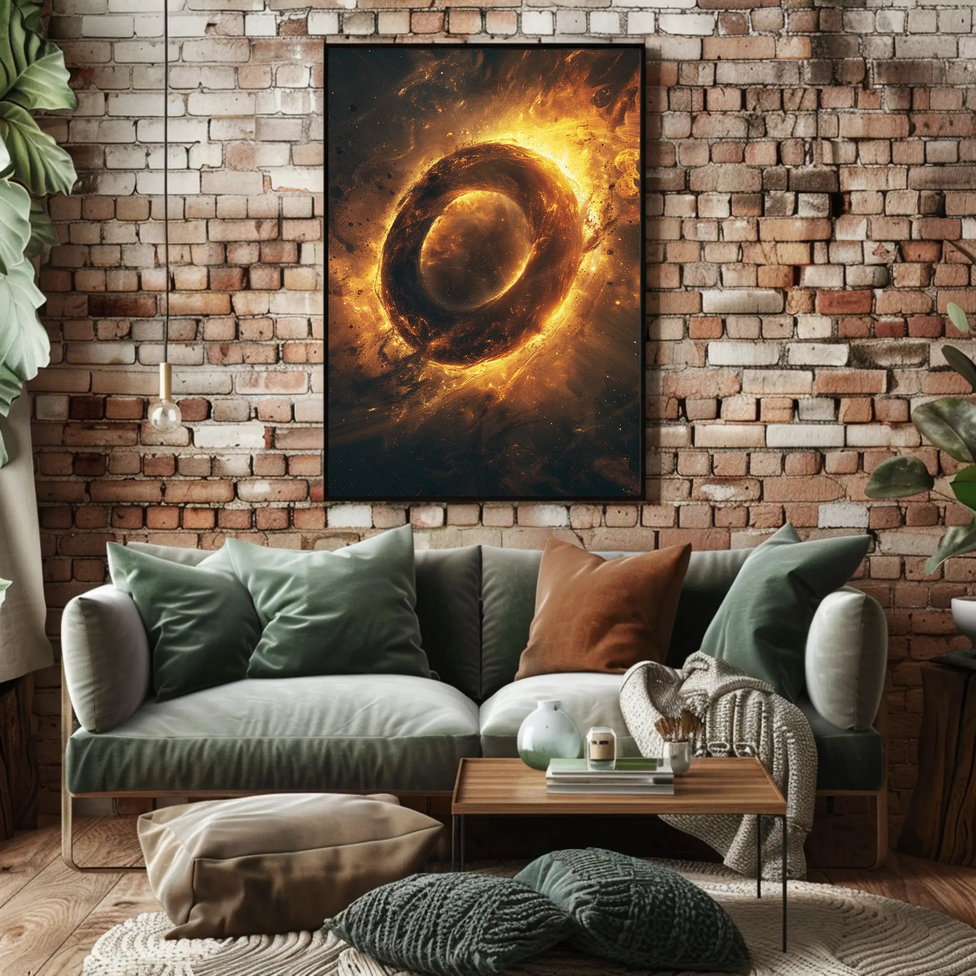 Abstract Cosmic Energy Surreal Artwork Poster PosterGoat