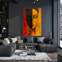 Abstract Duality Balance Portrait Artistic Poster Print PosterGoat