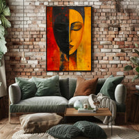 Abstract Duality Balance Portrait Artistic Poster Print PosterGoat