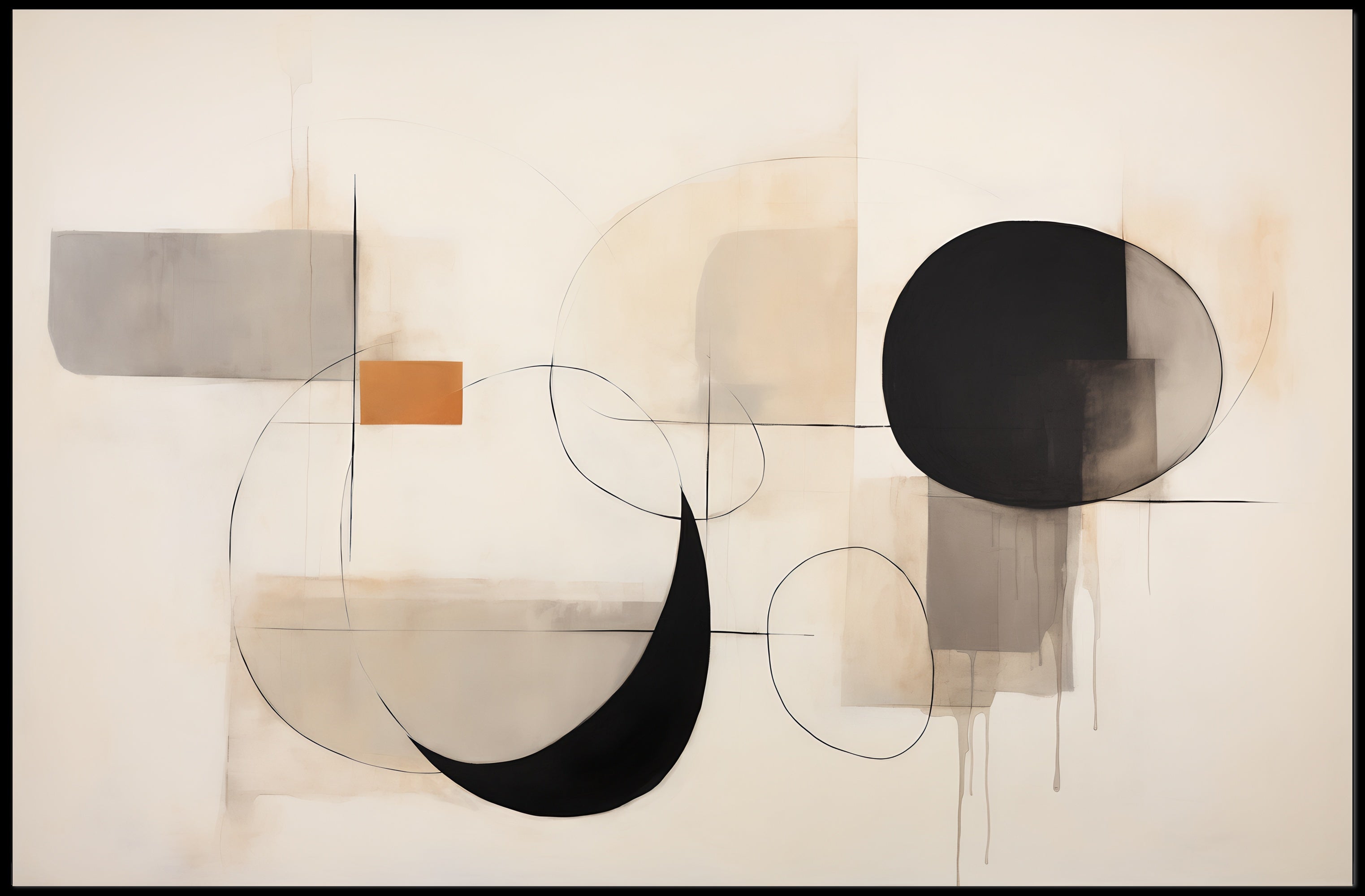 Abstract Expression Captivating Artistic Exploration of Forms Poster PosterGoat