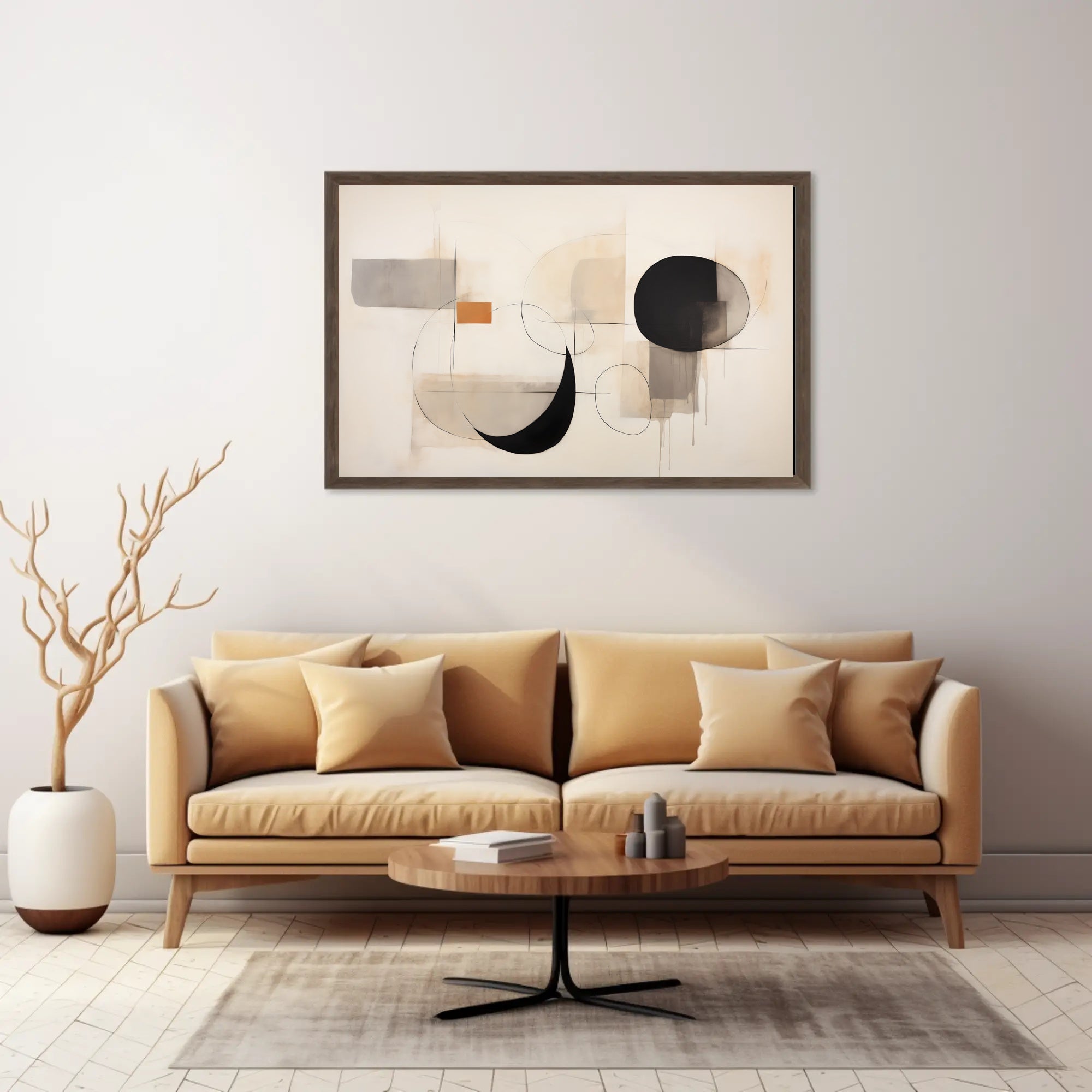 Abstract Expression Captivating Artistic Exploration of Forms Poster PosterGoat