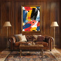 Abstract Expressionism Art with Vibrant Colors Poster PosterGoat