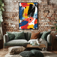 Abstract Expressionism Art with Vibrant Colors Poster PosterGoat
