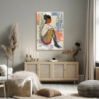 Abstract Expressionism Human Figure Modern Art Poster PosterGoat